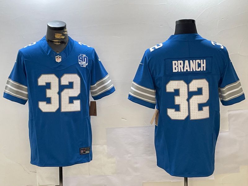 Men Detroit Lions 32 Branch Blue three generations 2024 Nike Limited NFL Jersey style 3